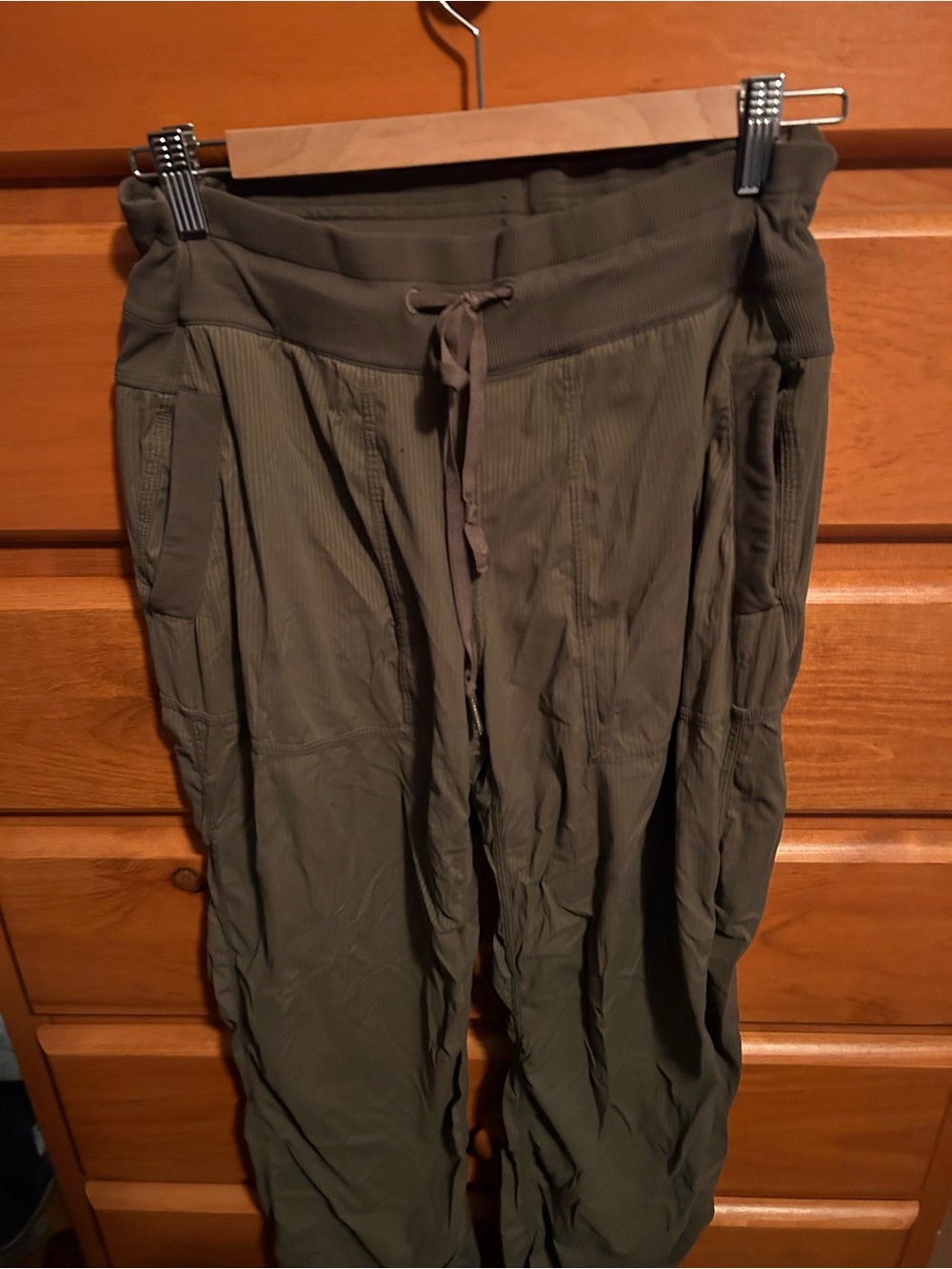 Women’s Lululemon Studio Pants in Olive with Drawstring
